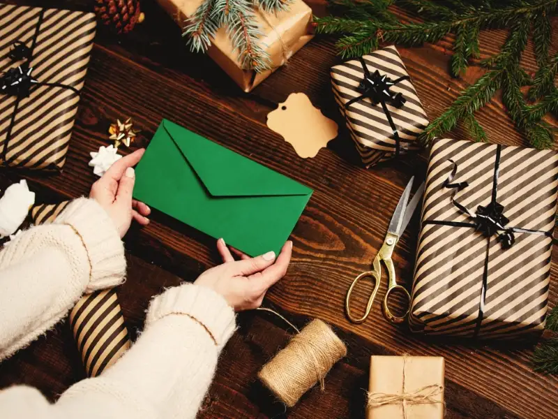 Enveloppe cadeau baptême